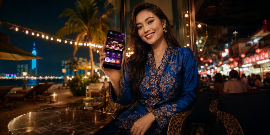 Pemain menikmati permainan jackpot di telefon pintar