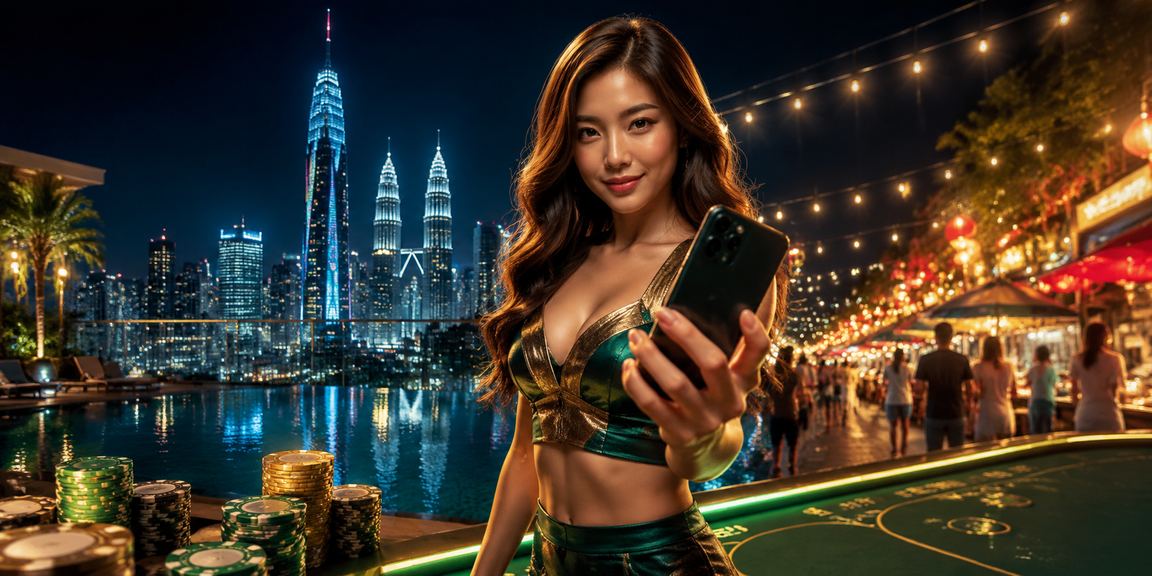 Pemain Kuala Lumpur menikmati Roulette dalam talian melalui telefon pintar
